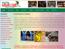 Tablet Screenshot of hostelmamallenacartagena.com